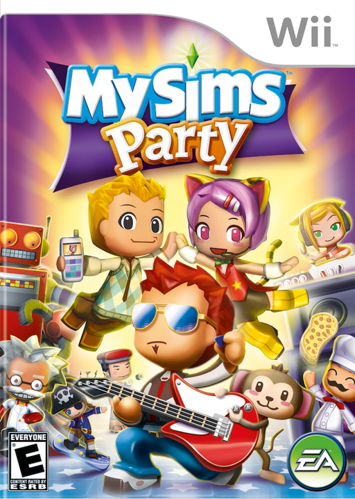 MySims Party box art for Wii